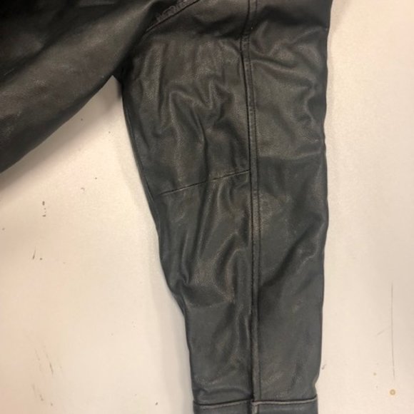 Black Gap Leather coat - Kids Large Size 10 - Picture 4 of 8